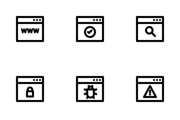 Seo Outline Icon Pack