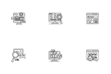 SEO y sitio web Paquete de Iconos