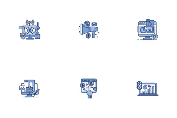 SEO y sitio web Paquete de Iconos