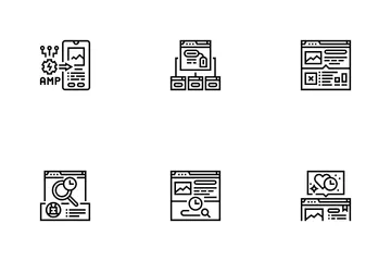 SEO-Optimierung für Top-Websites Symbolpack