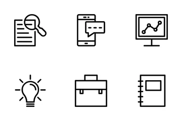 SEO y marketing 3 Paquete de Iconos