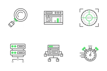 SEO y SEM Paquete de Iconos