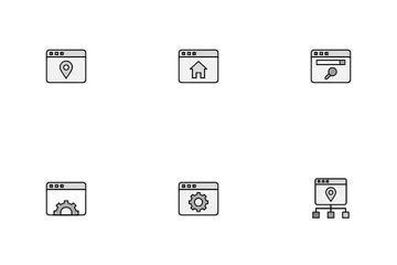 SEO y Web Paquete de Iconos