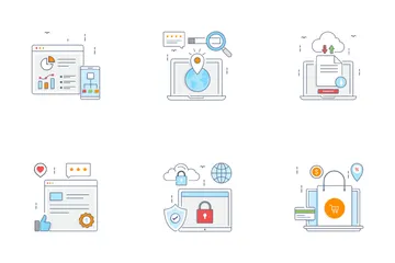 SEO y Web Paquete de Iconos