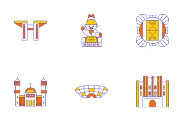 Stadt Seoul Symbolpack