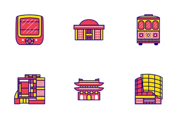 Stadt Seoul Symbolpack