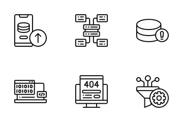 Server und Datenbank Symbolpack