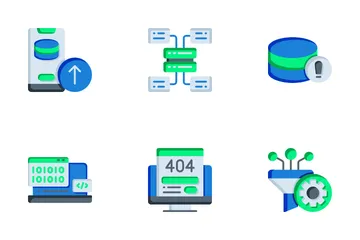 Server und Datenbank Symbolpack