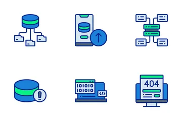 Server und Datenbank Symbolpack