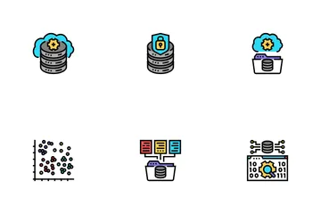 Serveur d'administrateur de base de données Pack d'Icônes