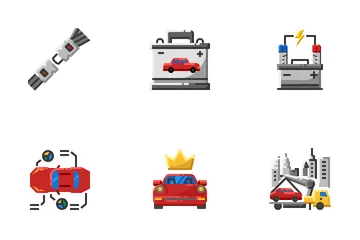 Service automobile Pack d'Icônes