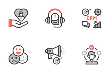 Service client Pack d'Icônes