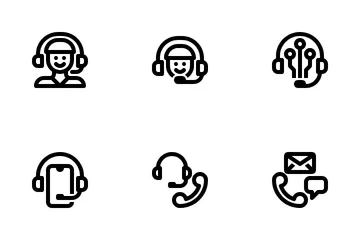 Service client Pack d'Icônes