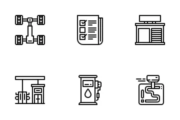 Service automobile Icon Pack