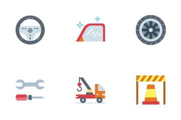 Service automobile Icon Pack