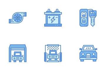 Service automobile Icon Pack