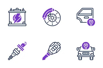 Service automobile Icon Pack