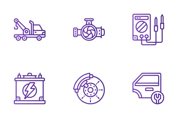 Service automobile Icon Pack