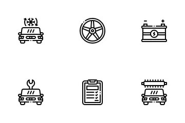 Service automobile Icon Pack