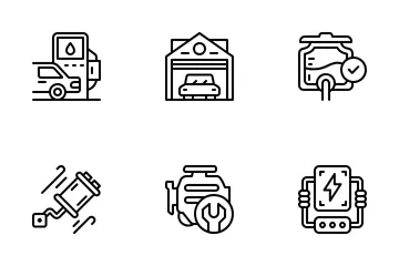 Service automobile Icon Pack