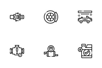 Service automobile Icon Pack