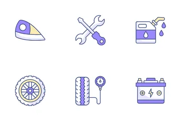 Service automobile Icon Pack