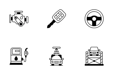 Service automobile Icon Pack