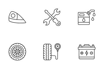 Service automobile Icon Pack