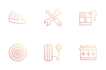 Service automobile Icon Pack