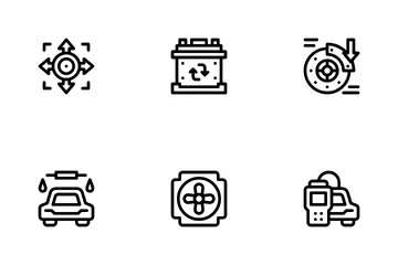 Service automobile Icon Pack