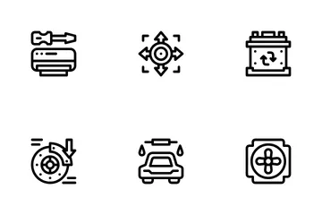 Service automobile Icon Pack