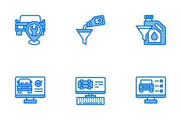 Service automobile Icon Pack