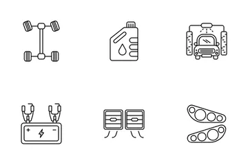 Service automobile Icon Pack