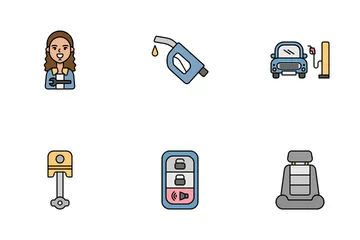 Service automobile Icon Pack