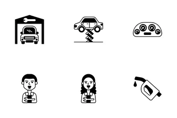 Service automobile Icon Pack