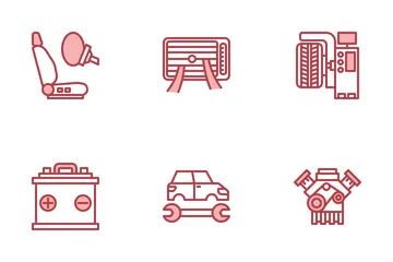 Service automobile Icon Pack