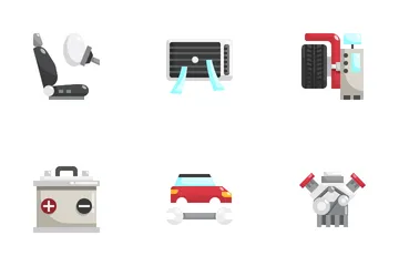 Service automobile Icon Pack