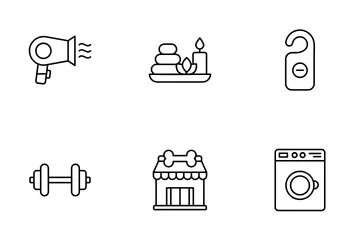 Services hôteliers Icon Pack