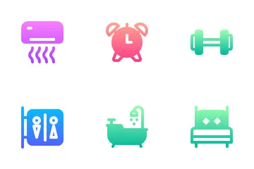 Services hôteliers Icon Pack