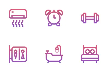 Services hôteliers Icon Pack