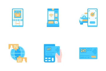 Service sans contact Pack d'Icônes