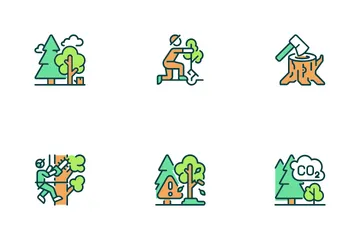 Services d'arbres Pack d'Icônes