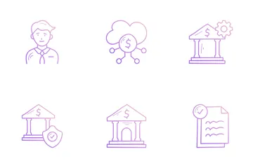 Servicio Bancario Icon Pack