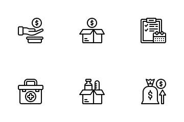 Voluntariado y servicio comunitario Paquete de Iconos