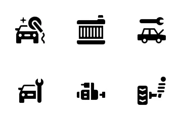 Servicio de auto Paquete de Iconos