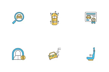 Servicio de auto Paquete de Iconos