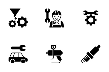 Servicio de auto Paquete de Iconos