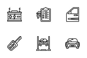 Servicio de auto Paquete de Iconos