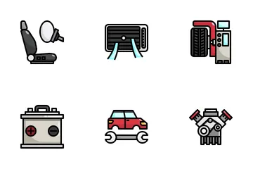 Servicio de auto Icon Pack