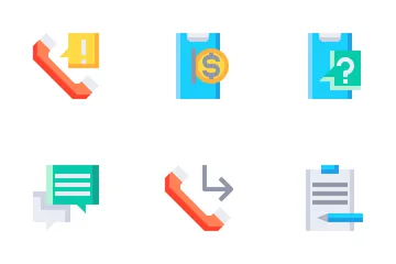 Servicio de centro de llamadas Paquete de Iconos